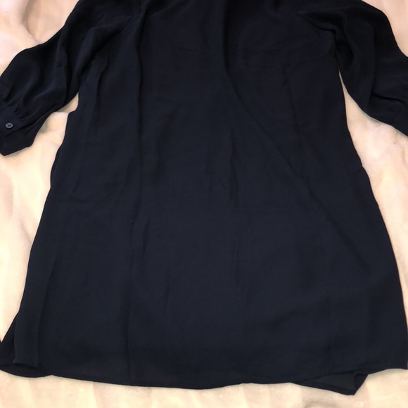 Navy blue front tie tunic - Picture 5 of 5